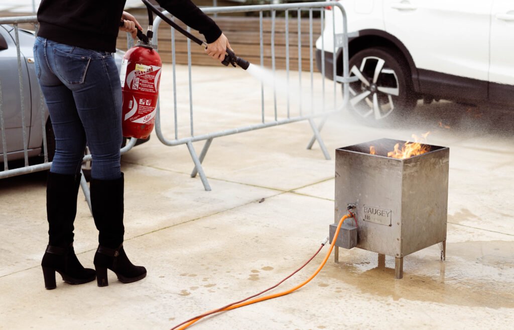 Atelier incendie et évacuation animé sur site par Audit Prévention